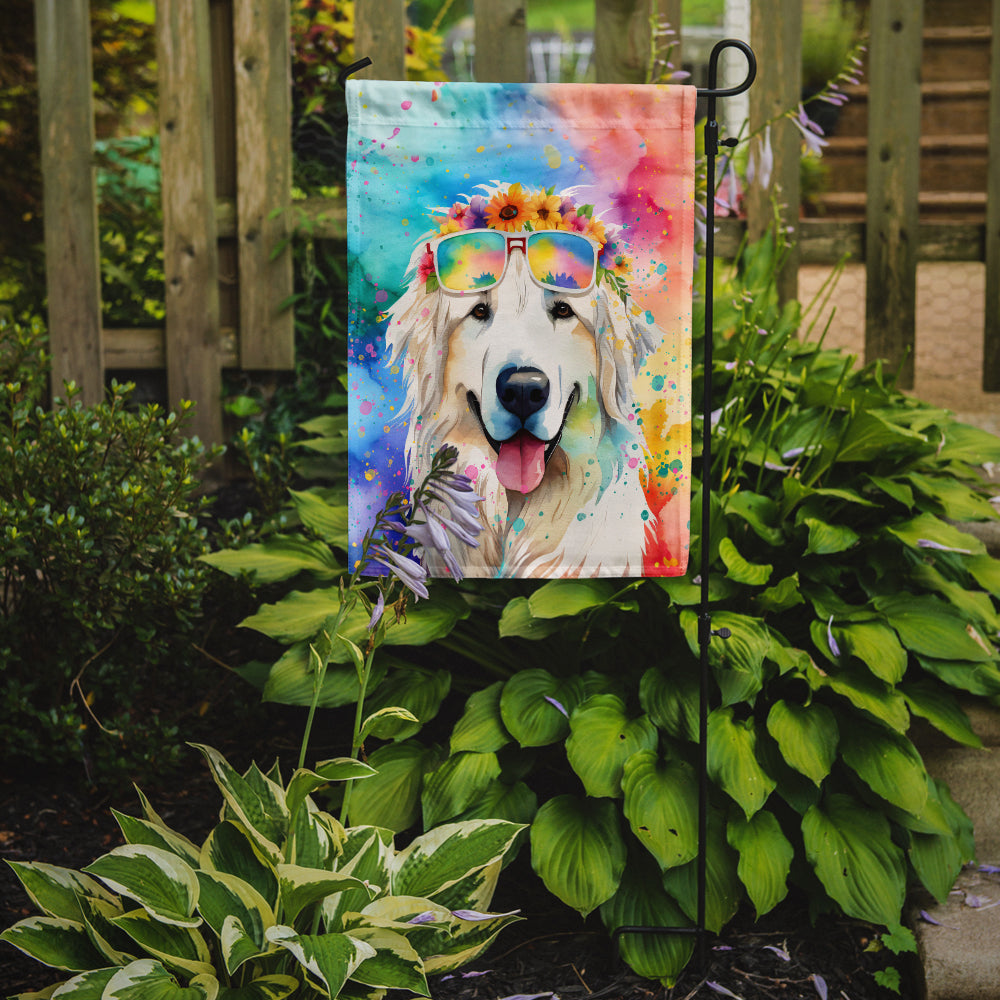 Buy this Great Pyrenees Hippie Dawg Garden Flag