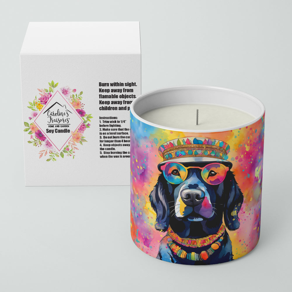Caroline's Treasures Black Labrador Hippie Dawg Decorative Soy Candle