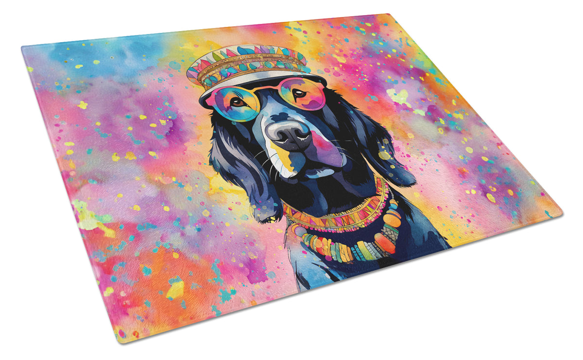 Buy this Black Labrador Hippie Dawg Glass Cutting Board Large