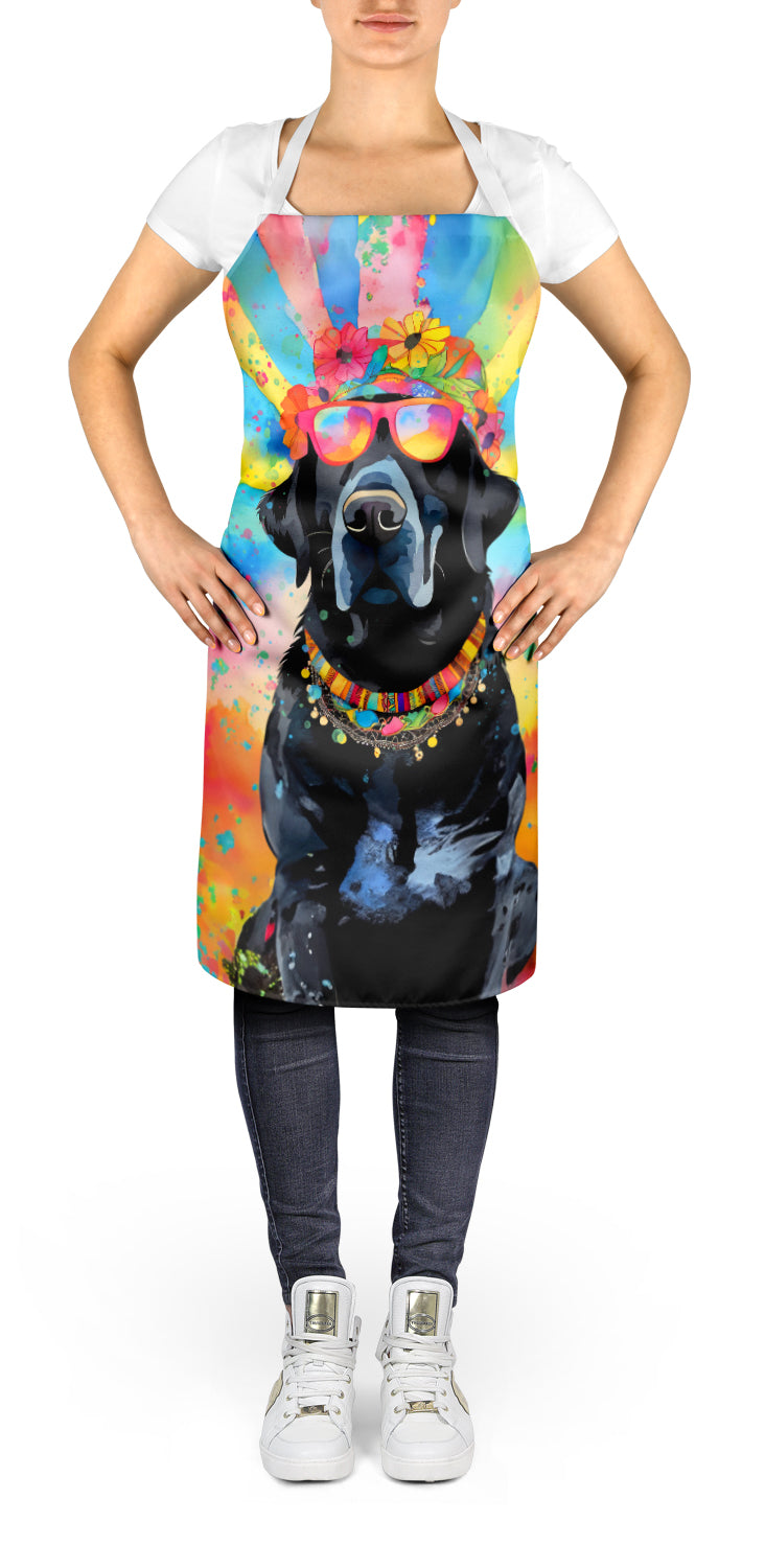 Caroline's Treasures Black Labrador Hippie Dawg Apron – Artist-Designed Kitchen, BBQ & Craft Apron