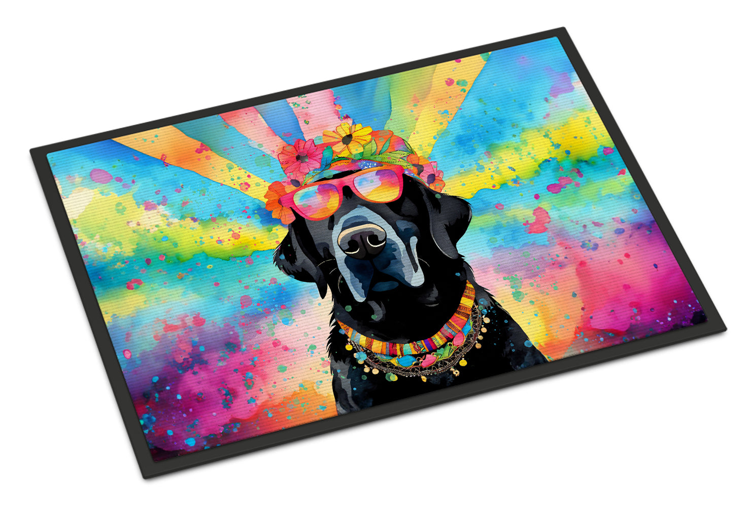 Buy this Black Labrador Hippie Dawg Doormat