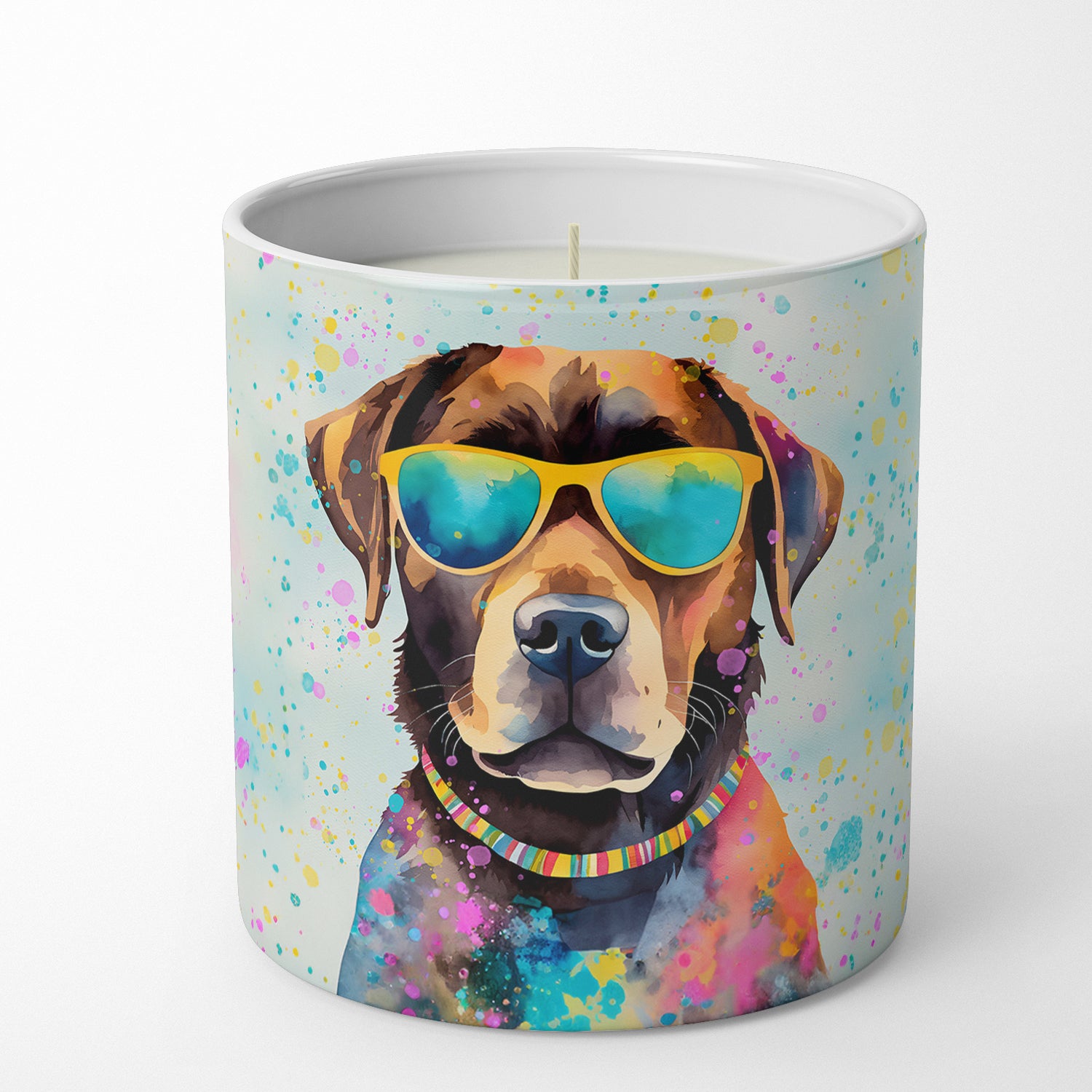 Chocolate Labrador Hippie Dawg Decorative Soy Candle