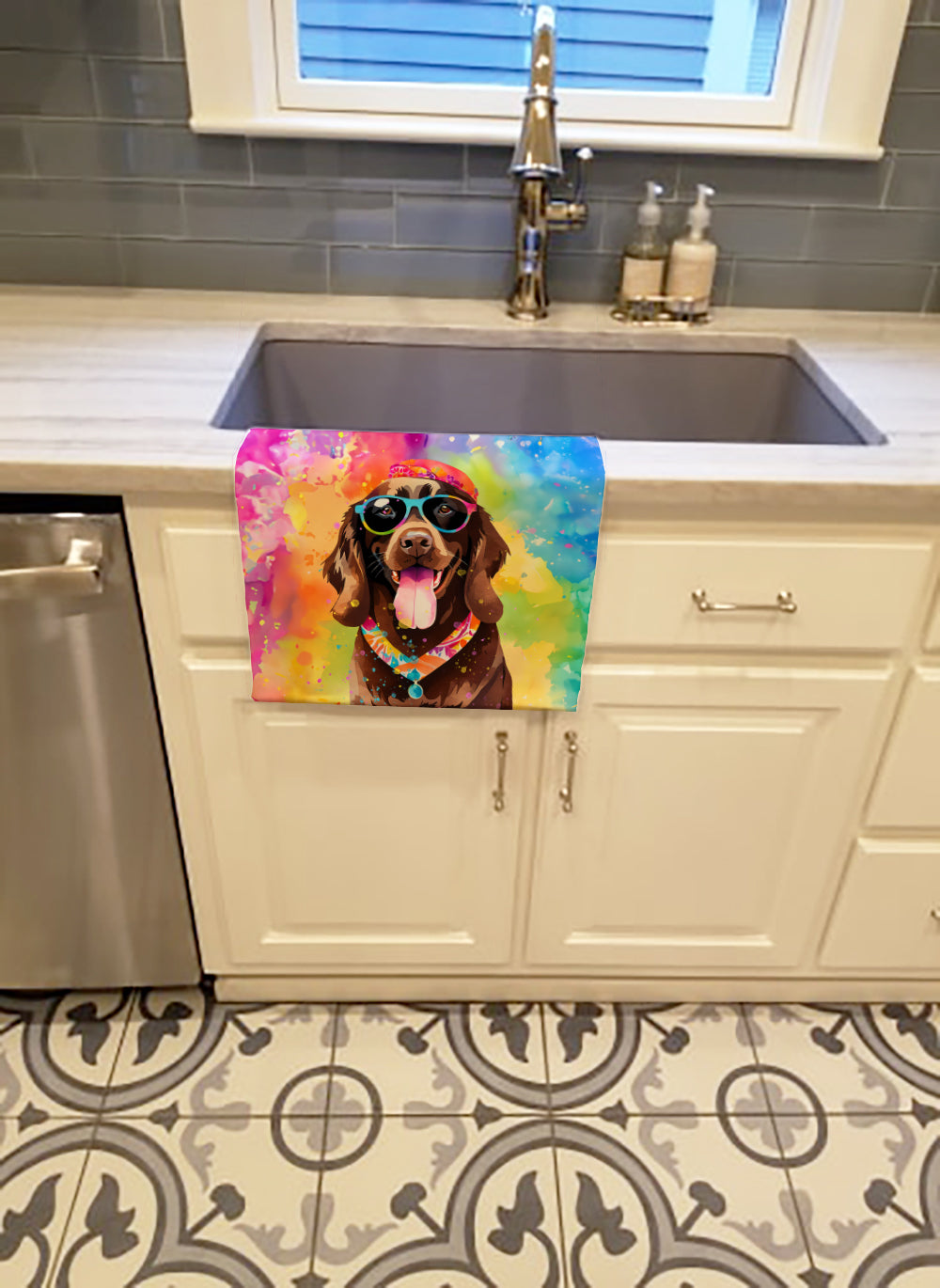 Buy this Chocolate Labrador Hippie Dawg Kitchen Towel