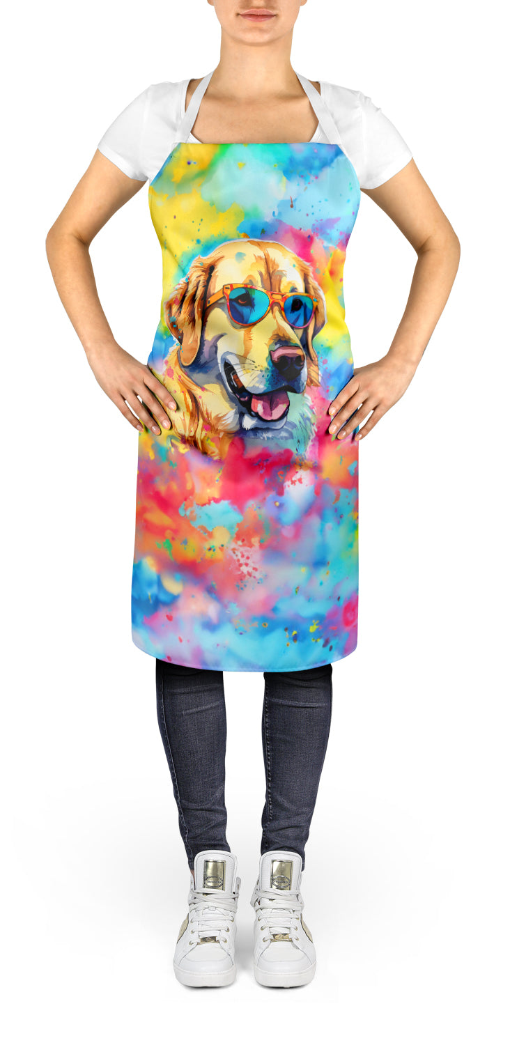 Caroline's Treasures Yellow Labrador Hippie Dawg Apron – Artist-Designed Kitchen, BBQ & Craft Apron