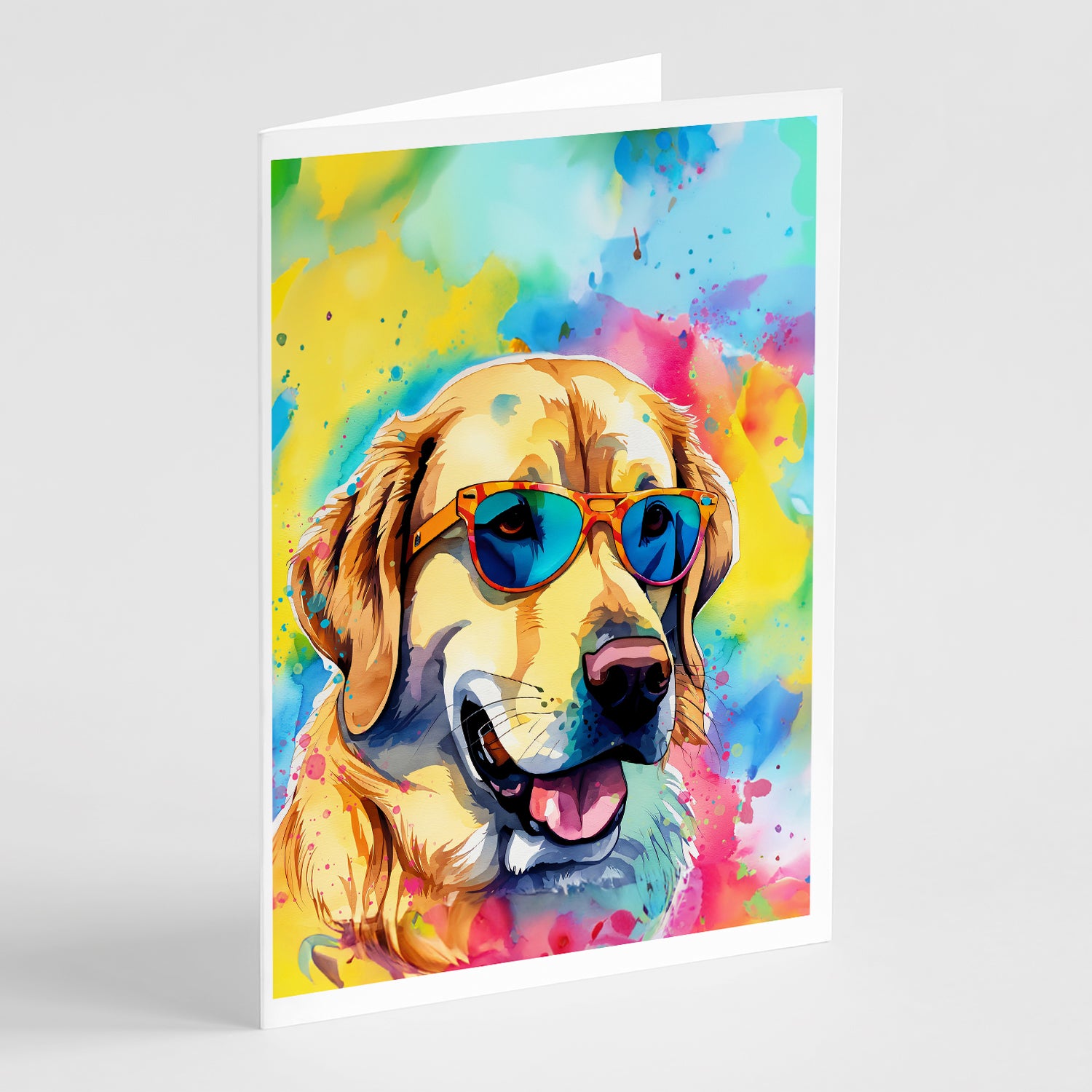 Buy this Yellow Labrador Hippie Dawg Greeting Cards Pack of 8