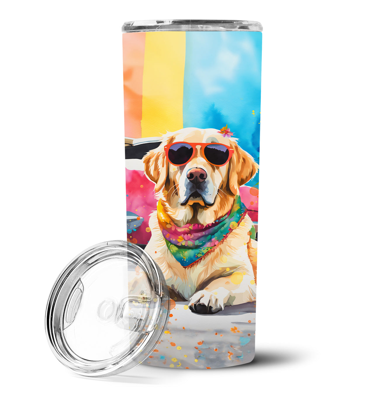 Buy this Yellow Labrador Hippie Dawg Stainless Steel Skinny Tumbler