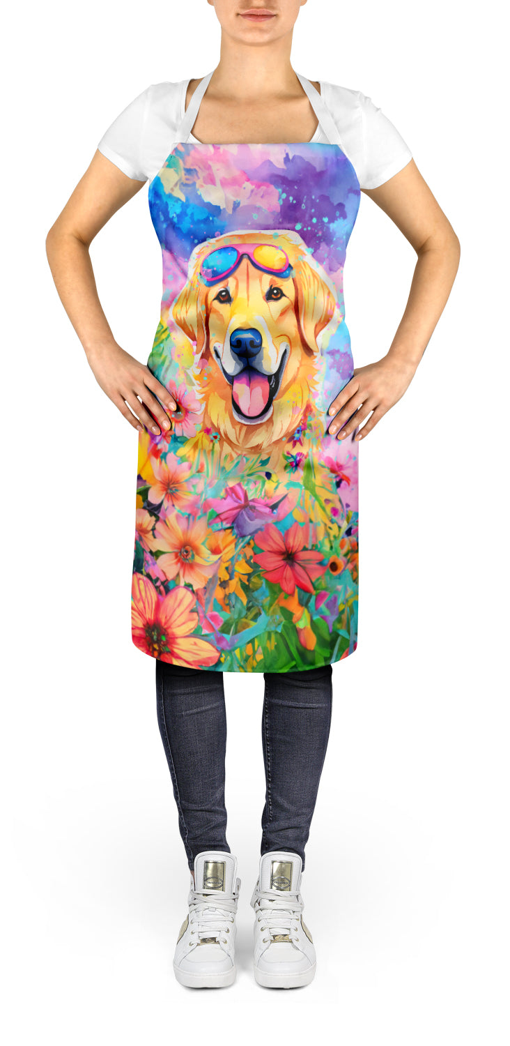 Caroline's Treasures Yellow Labrador Hippie Dawg Apron – Artist-Designed Kitchen, BBQ & Craft Apron