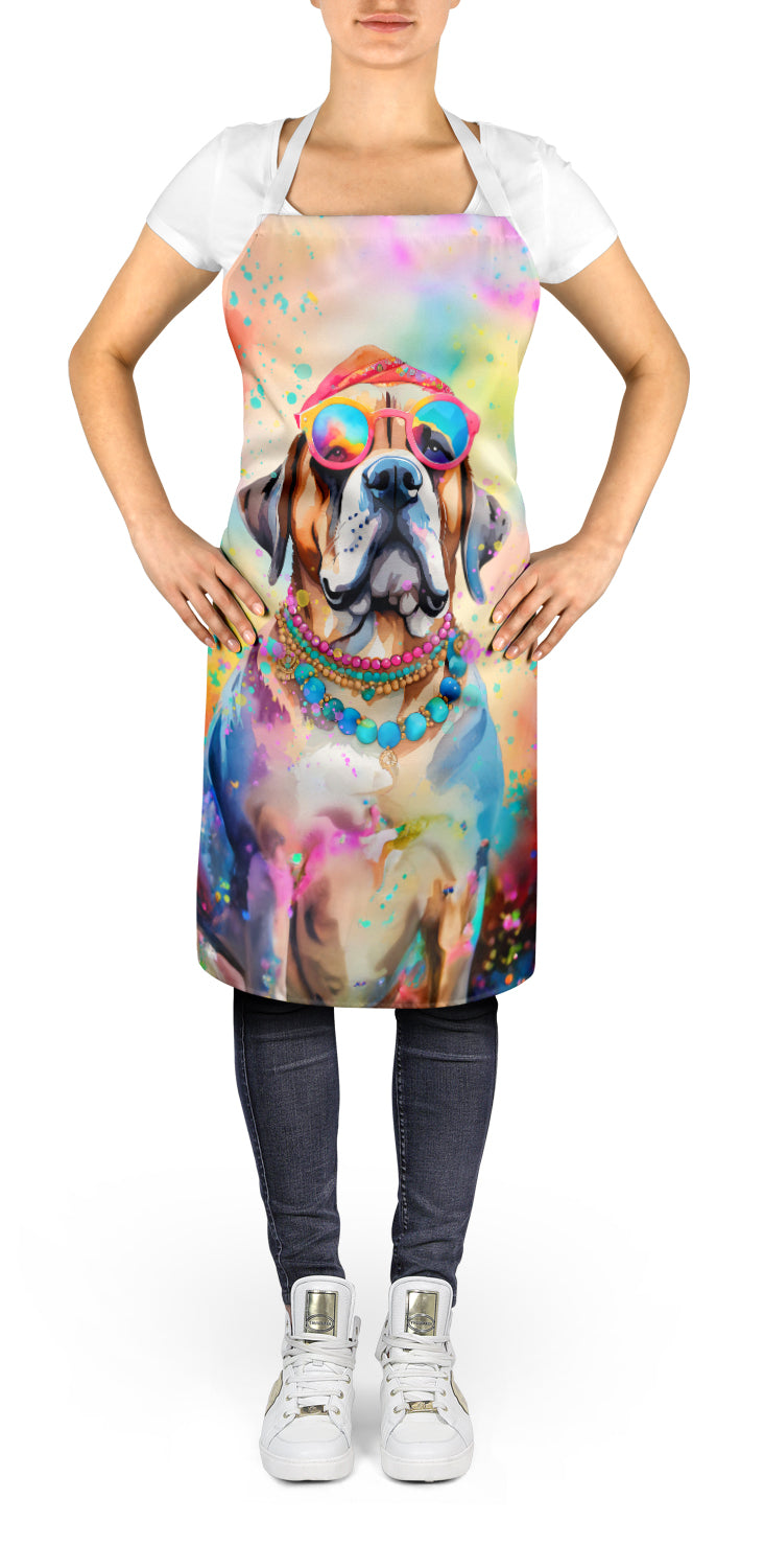 Caroline's Treasures Mastiff Hippie Dawg Apron – Artist-Designed Kitchen, BBQ & Craft Apron
