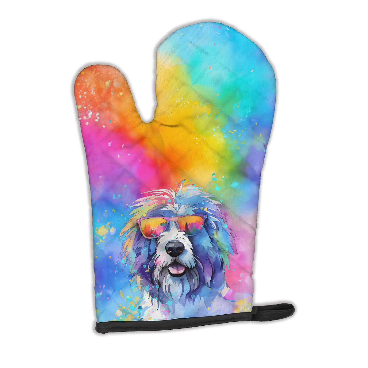 Buy this Old English Sheepdog Hippie Dawg Oven Mitt