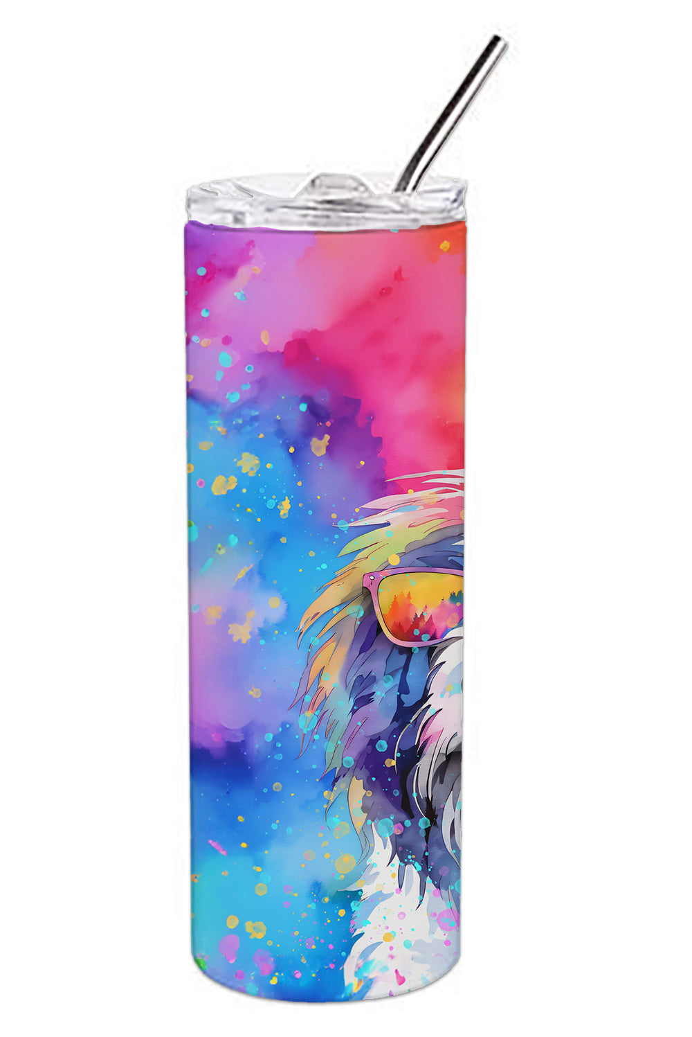 Buy this Old English Sheepdog Hippie Dawg Stainless Steel Skinny Tumbler