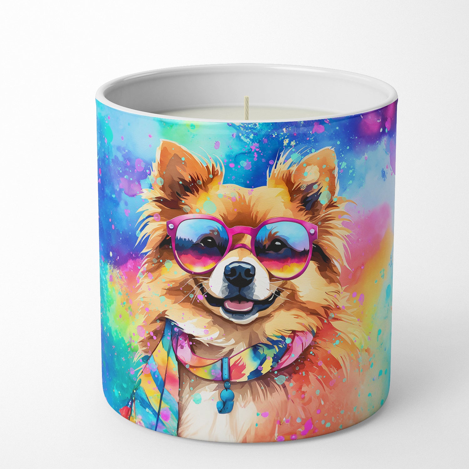 Buy this Pomeranian Hippie Dawg Decorative Soy Candle