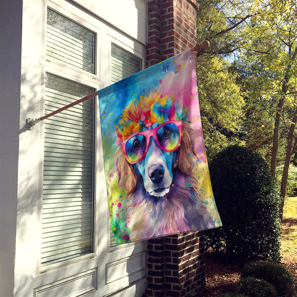 Poodle Hippie Dawg House Flag