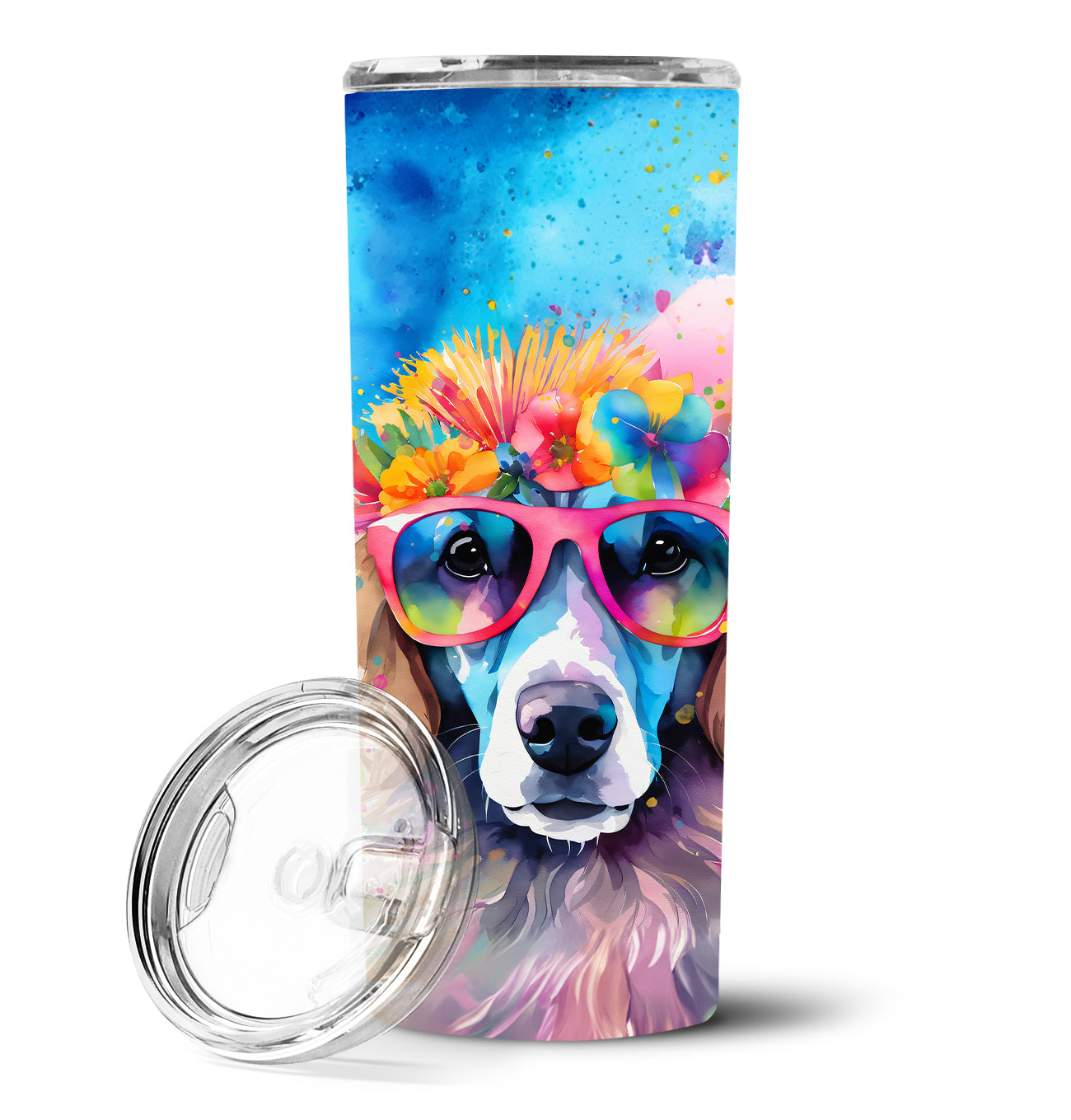 Buy this Poodle Hippie Dawg Stainless Steel Skinny Tumbler