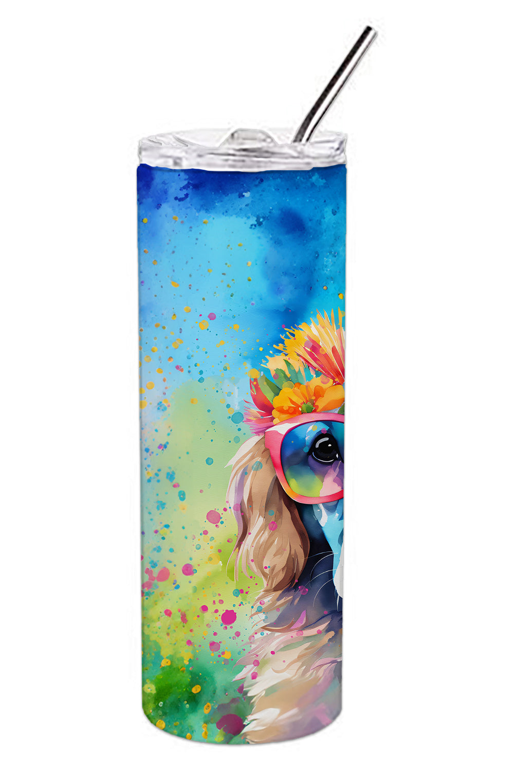 Buy this Poodle Hippie Dawg Stainless Steel Skinny Tumbler