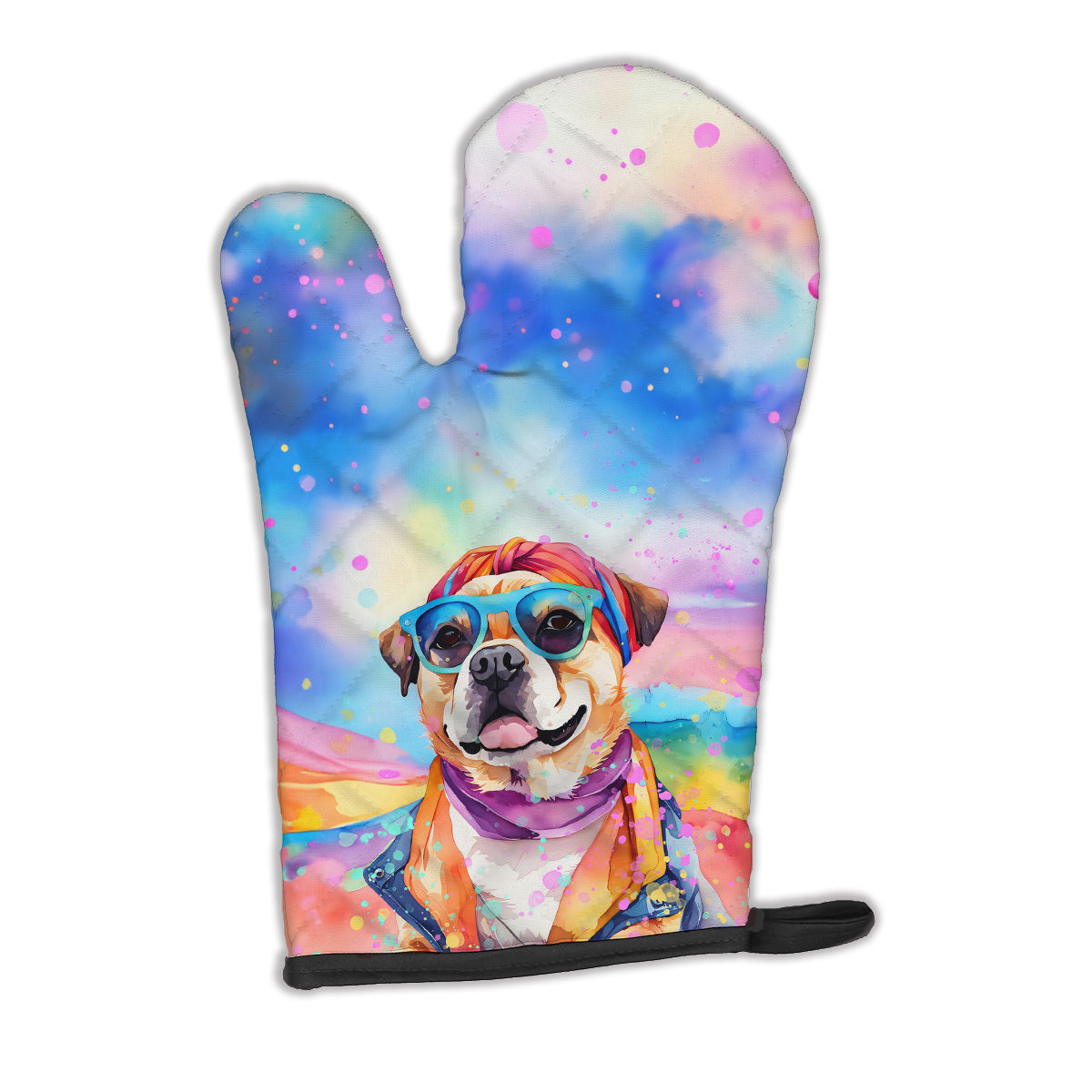 Buy this Pug Hippie Dawg Oven Mitt