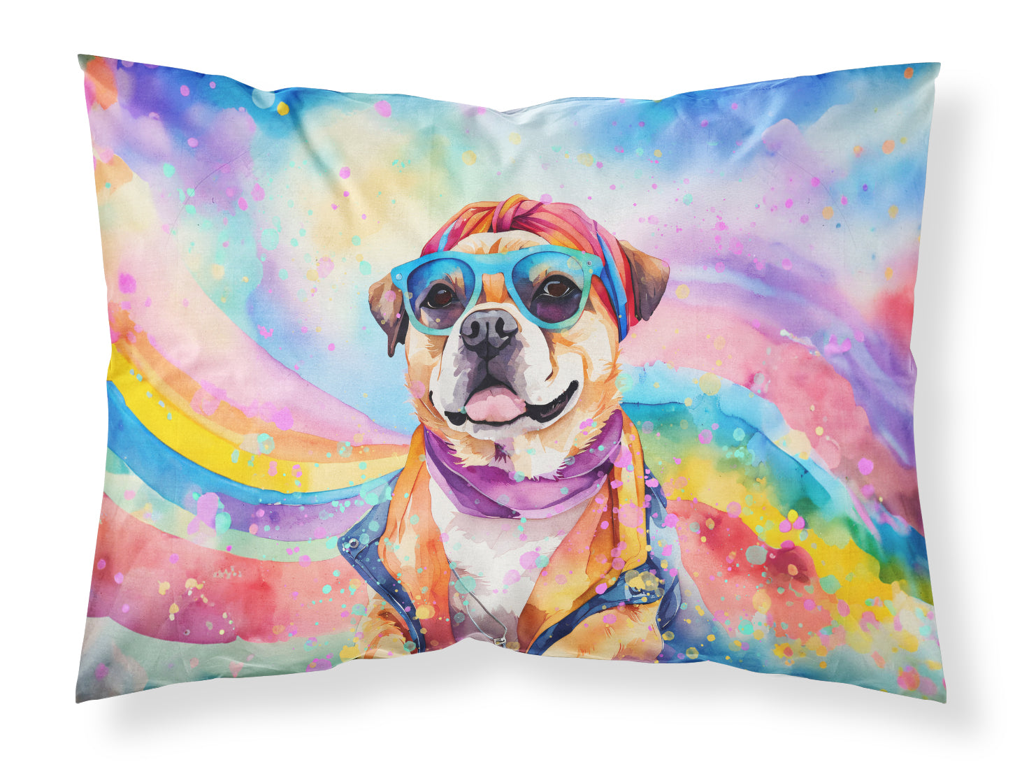 Buy this Pug Hippie Dawg Standard Pillowcase
