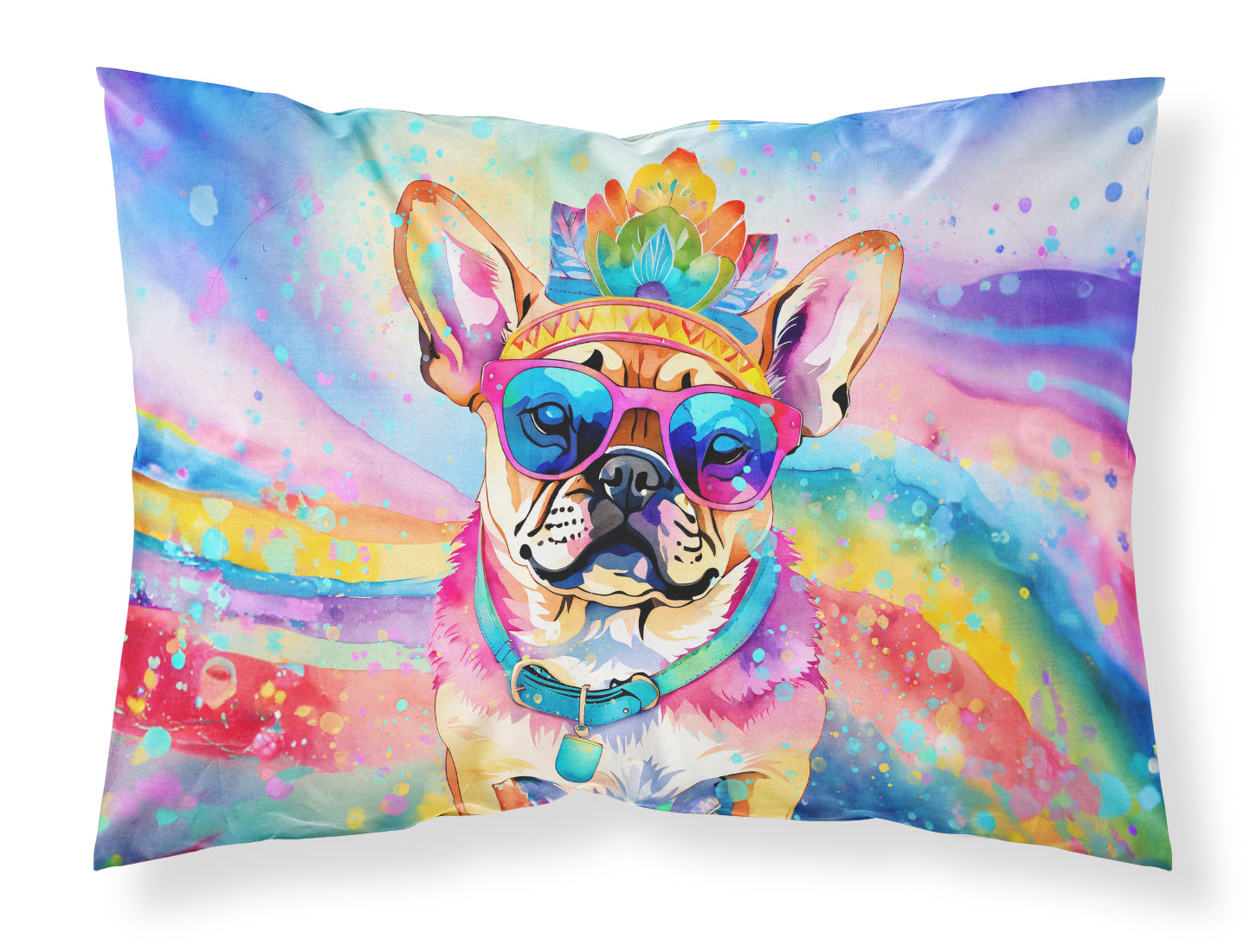 Buy this Pug Hippie Dawg Standard Pillowcase