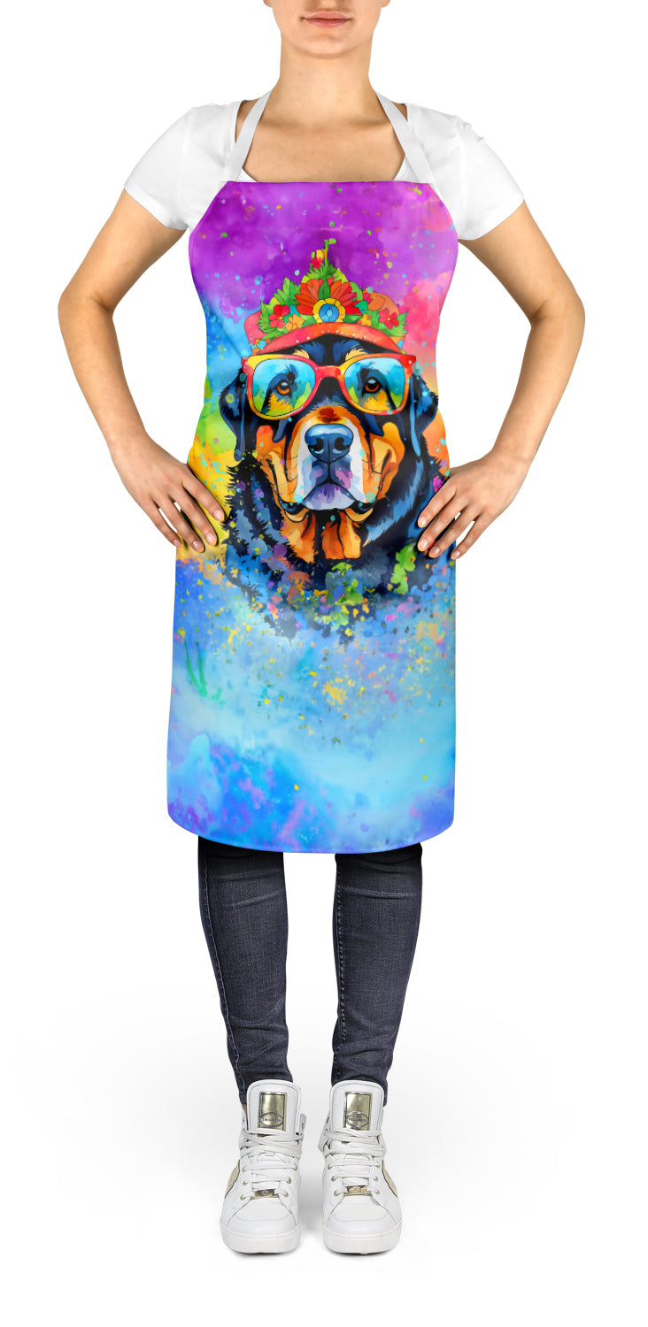 Caroline's Treasures Rottweiler Hippie Dawg Apron – Artist-Designed Kitchen, BBQ & Craft Apron