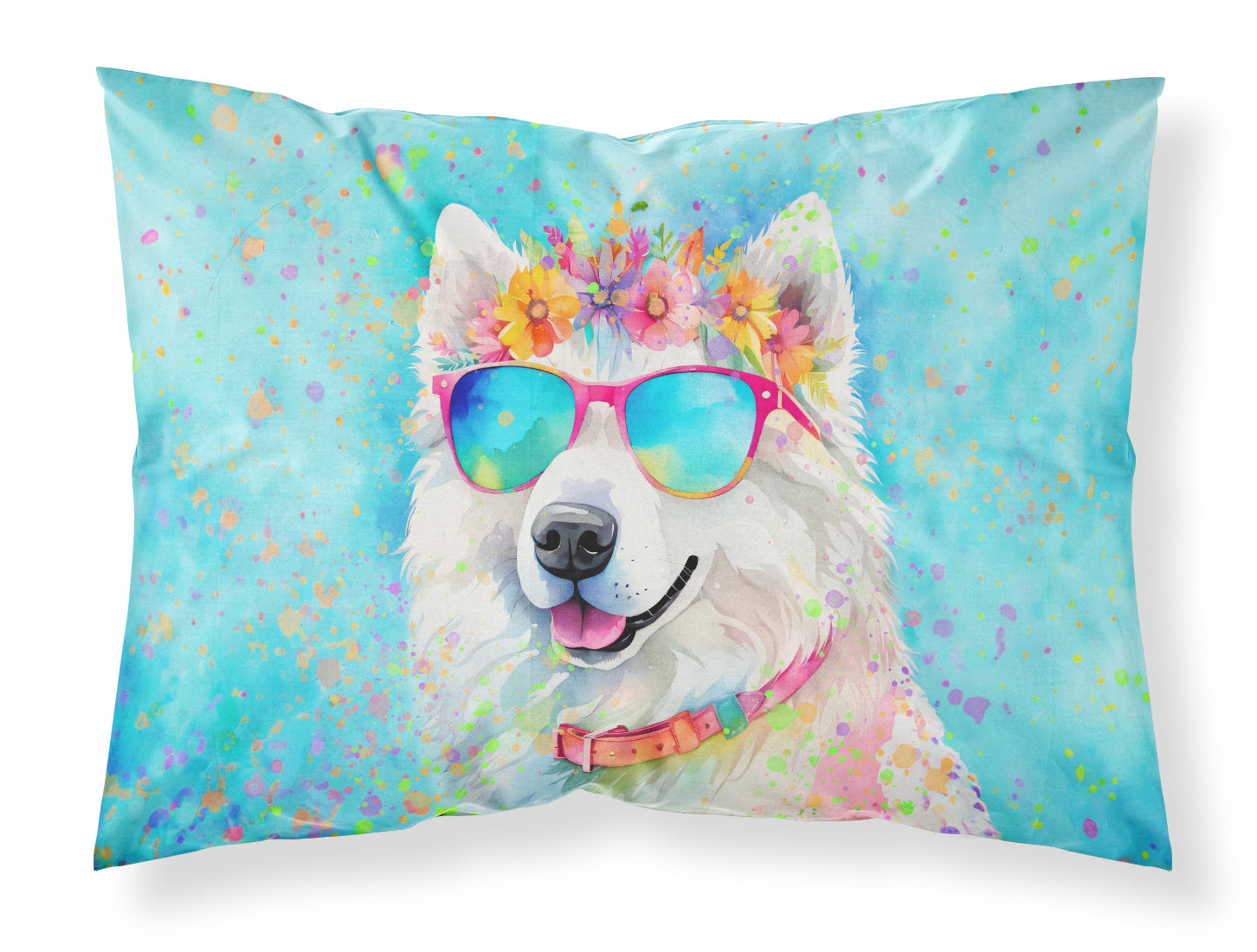 Buy this Samoyed Hippie Dawg Standard Pillowcase