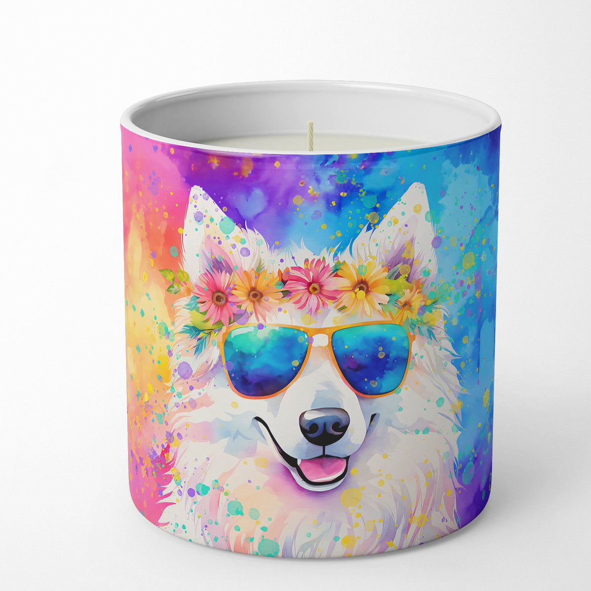 Buy this Samoyed Hippie Dawg Decorative Soy Candle