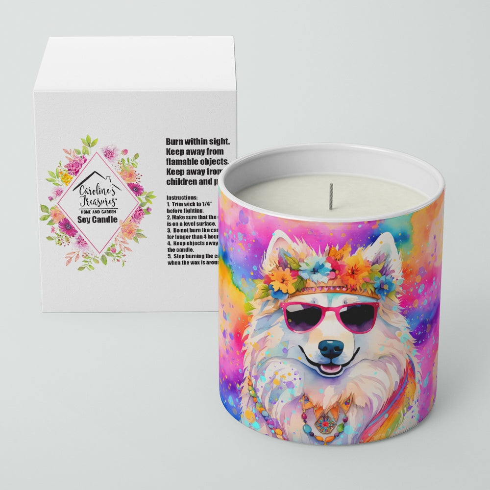 Samoyed Hippie Dawg Decorative Soy Candle