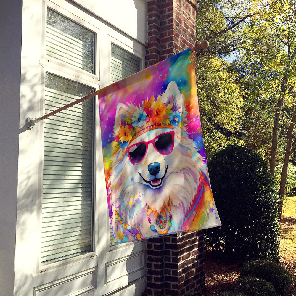 Samoyed Hippie Dawg House Flag