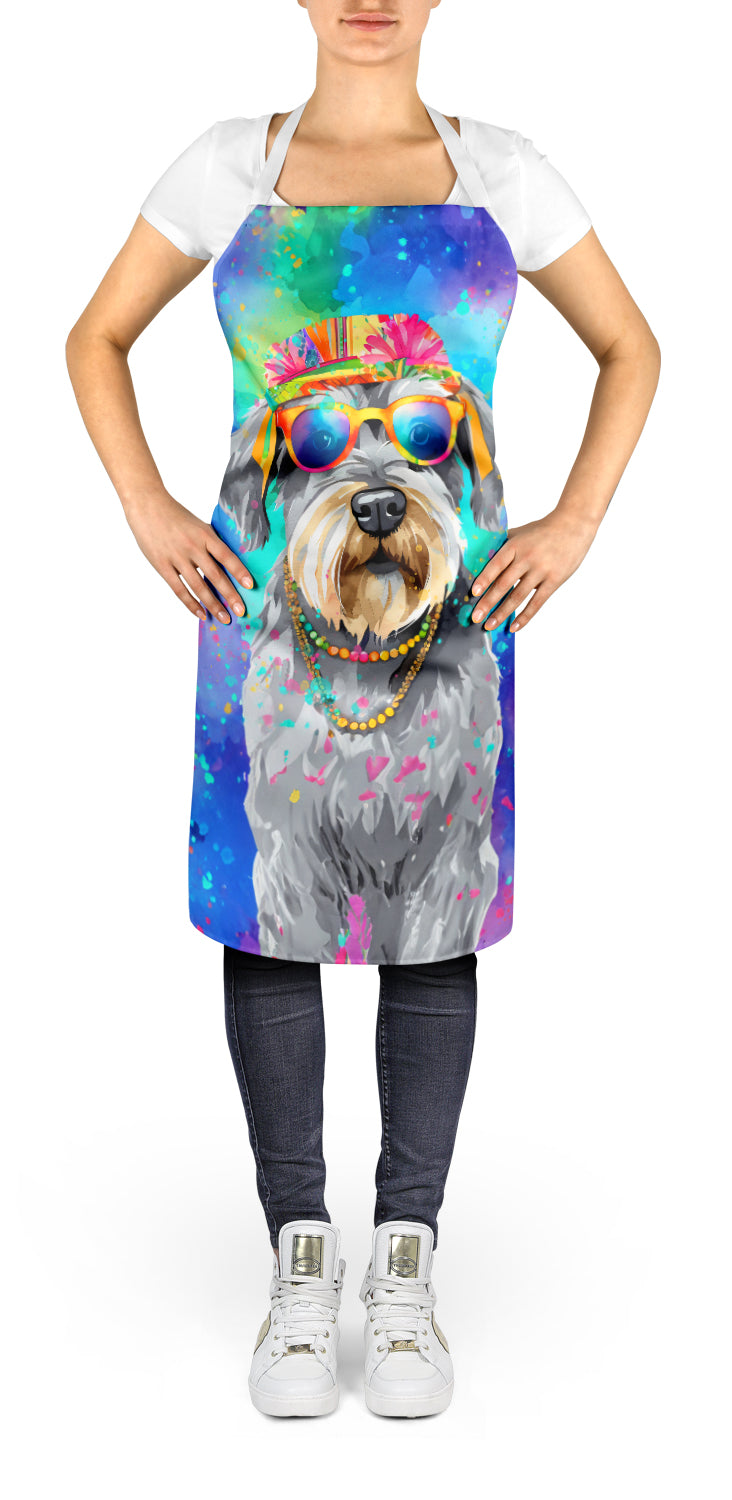 Caroline's Treasures Schnauzer Hippie Dawg Apron – Artist-Designed Kitchen, BBQ & Craft Apron