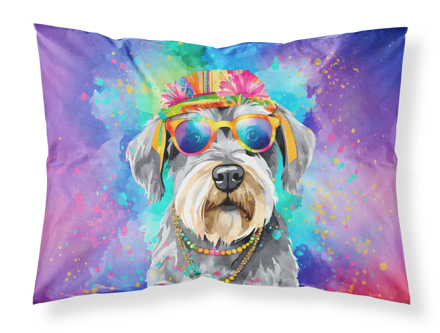 Buy this Schnauzer Hippie Dawg Standard Pillowcase