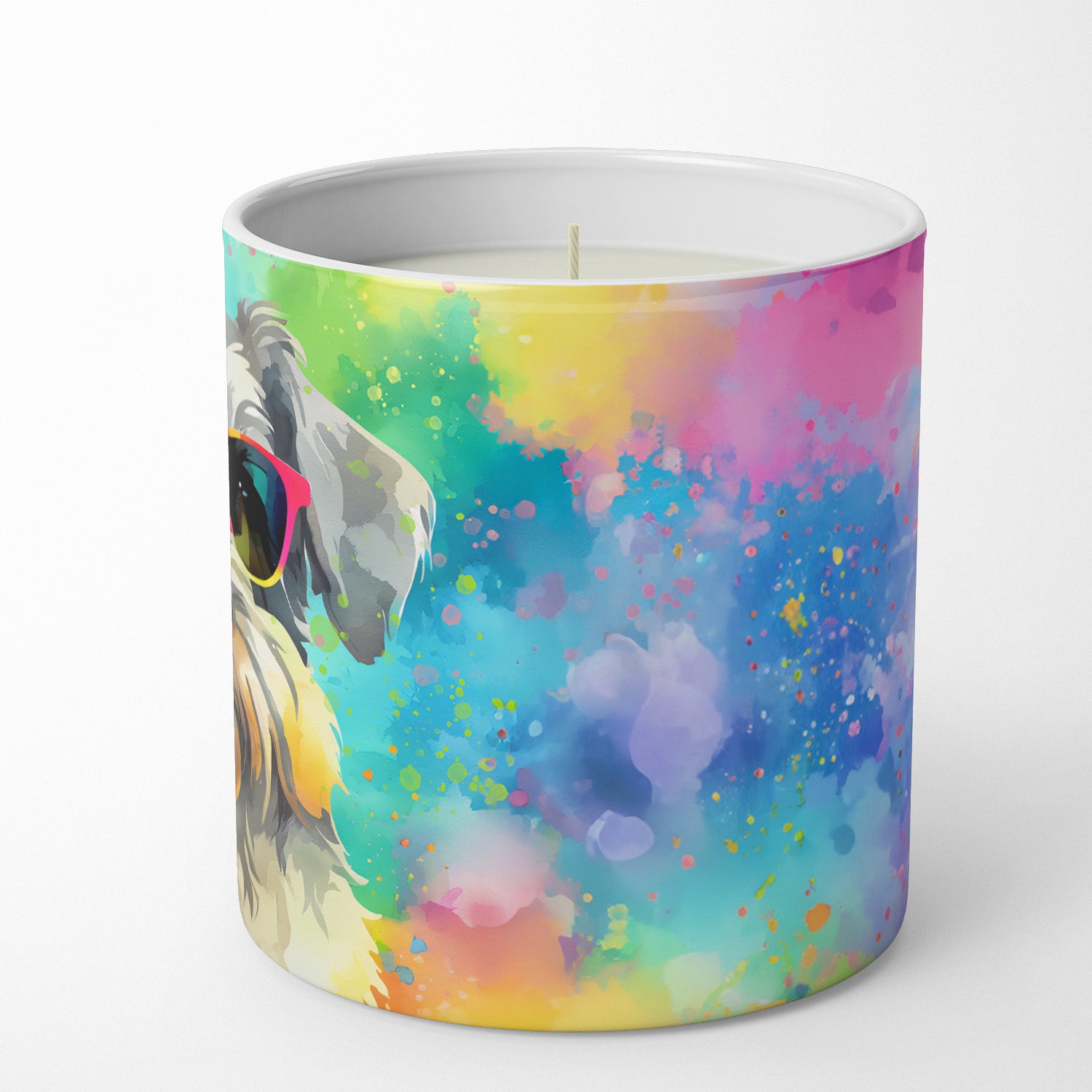 Schnauzer Hippie Dawg Decorative Soy Candle