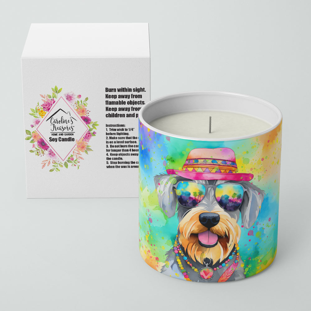 Schnauzer Hippie Dawg Decorative Soy Candle