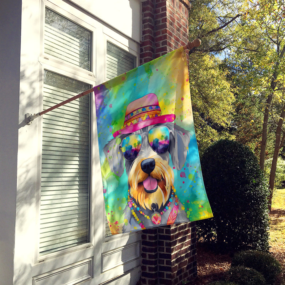 Buy this Schnauzer Hippie Dawg House Flag