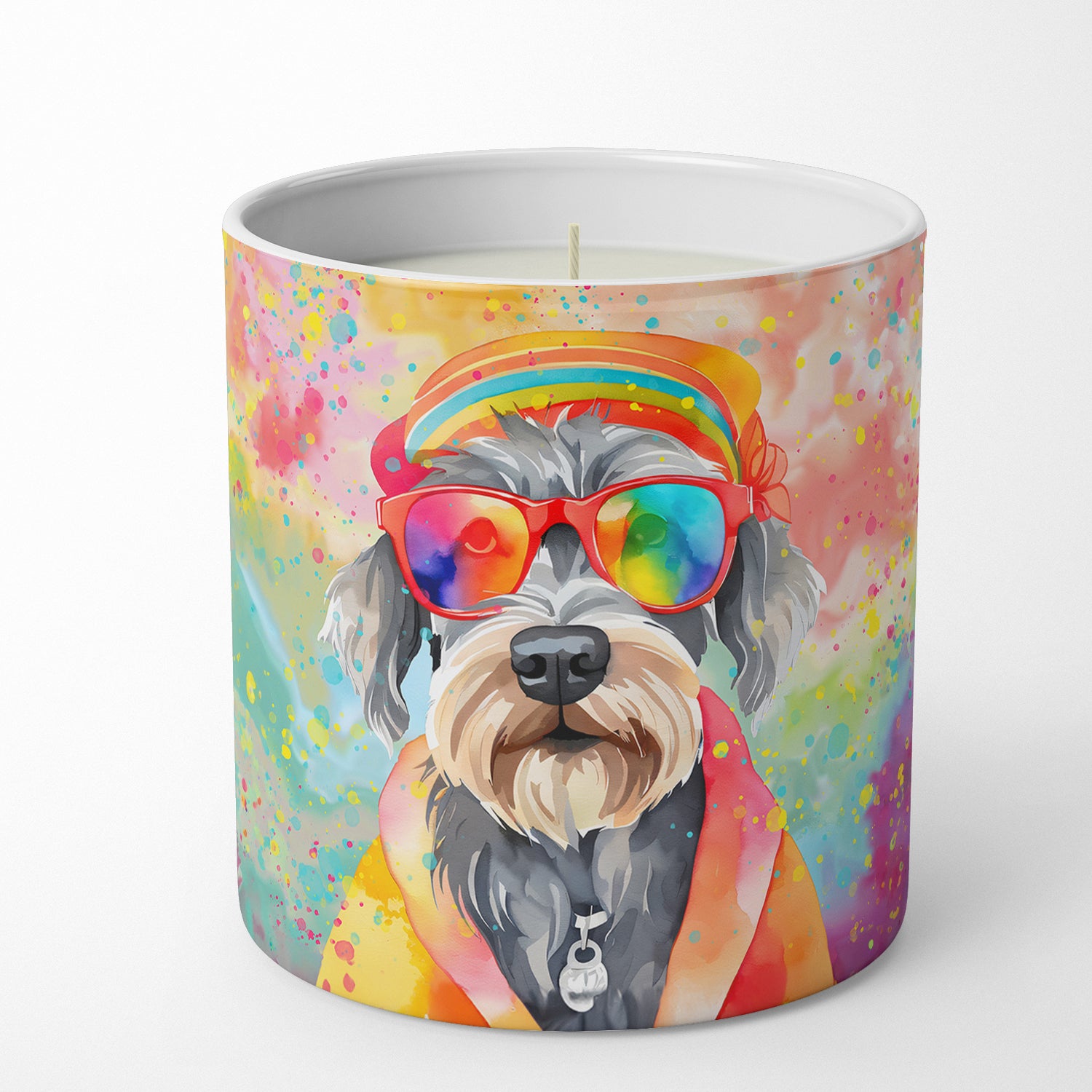 Buy this Schnauzer Hippie Dawg Decorative Soy Candle