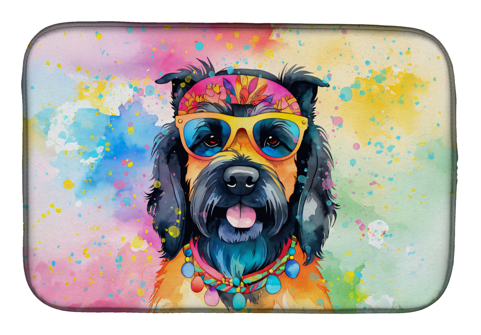 Buy this Scottish Terrier Hippie Dawg Dish Drying Mat