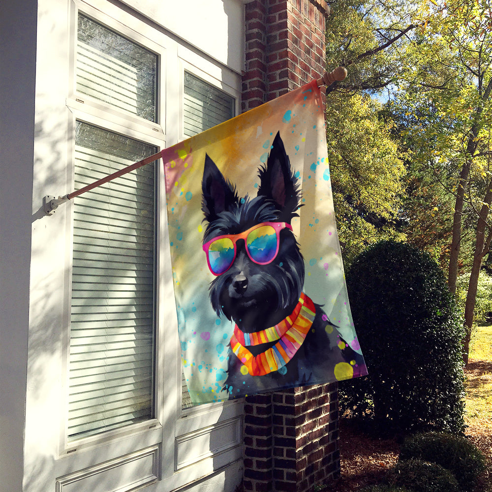 Buy this Scottish Terrier Hippie Dawg House Flag