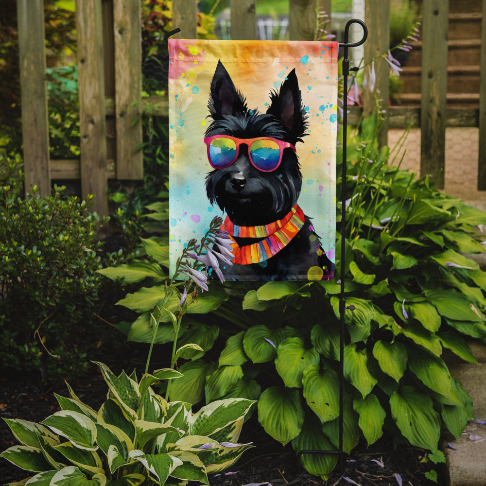 Buy this Scottish Terrier Hippie Dawg Garden Flag