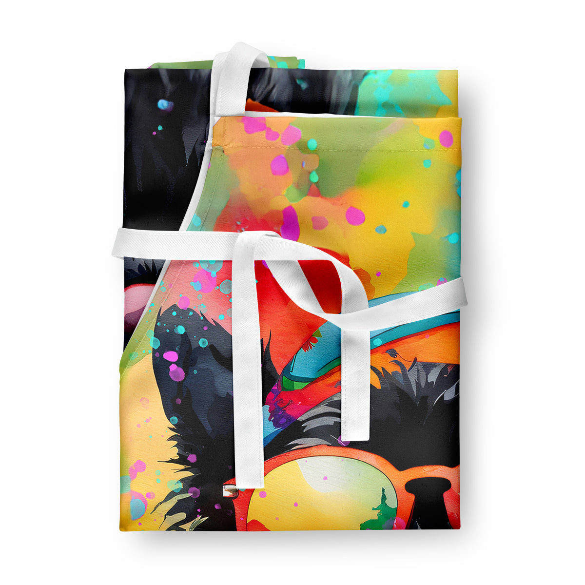 Caroline's Treasures Scottish Terrier Hippie Dawg Apron – Artist-Designed Kitchen, BBQ & Craft Apron