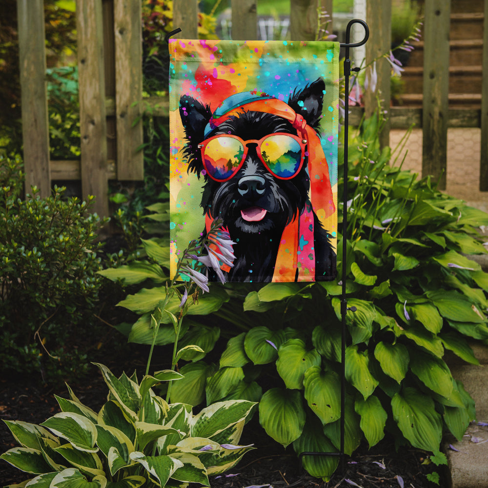 Buy this Scottish Terrier Hippie Dawg Garden Flag