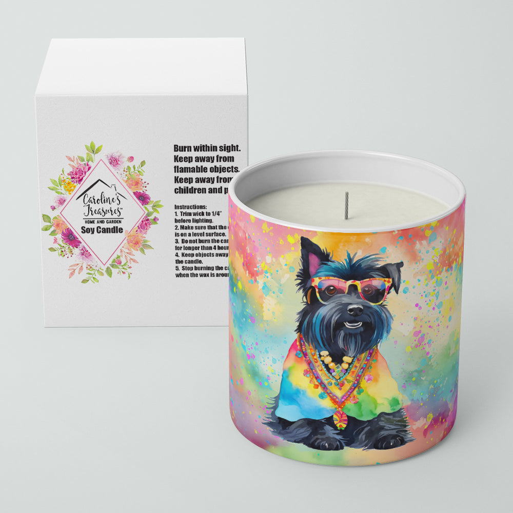 Scottish Terrier Hippie Dawg Decorative Soy Candle