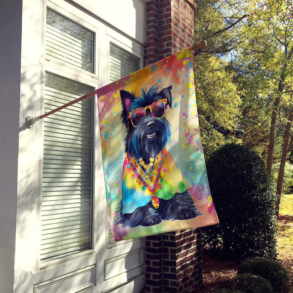 Buy this Scottish Terrier Hippie Dawg House Flag