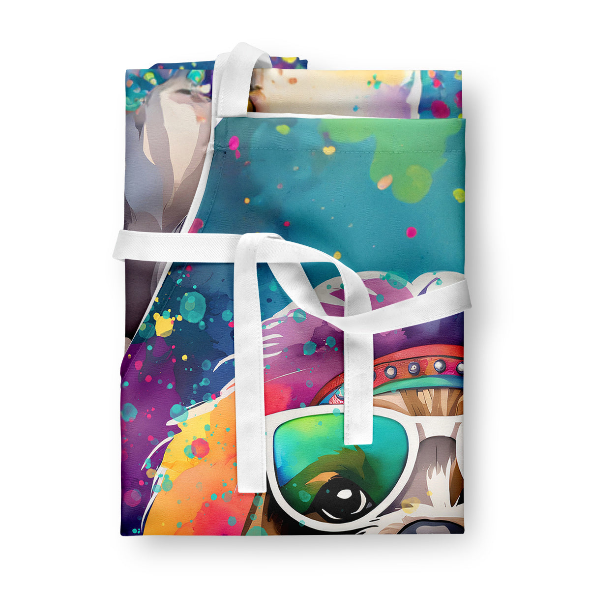 Caroline's Treasures Shih Tzu Hippie Dawg Apron – Artist-Designed Kitchen, BBQ & Craft Apron