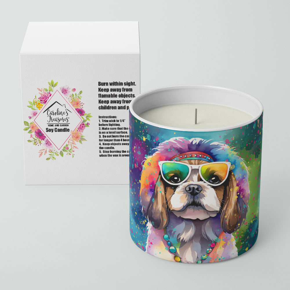 Shih Tzu Hippie Dawg Decorative Soy Candle