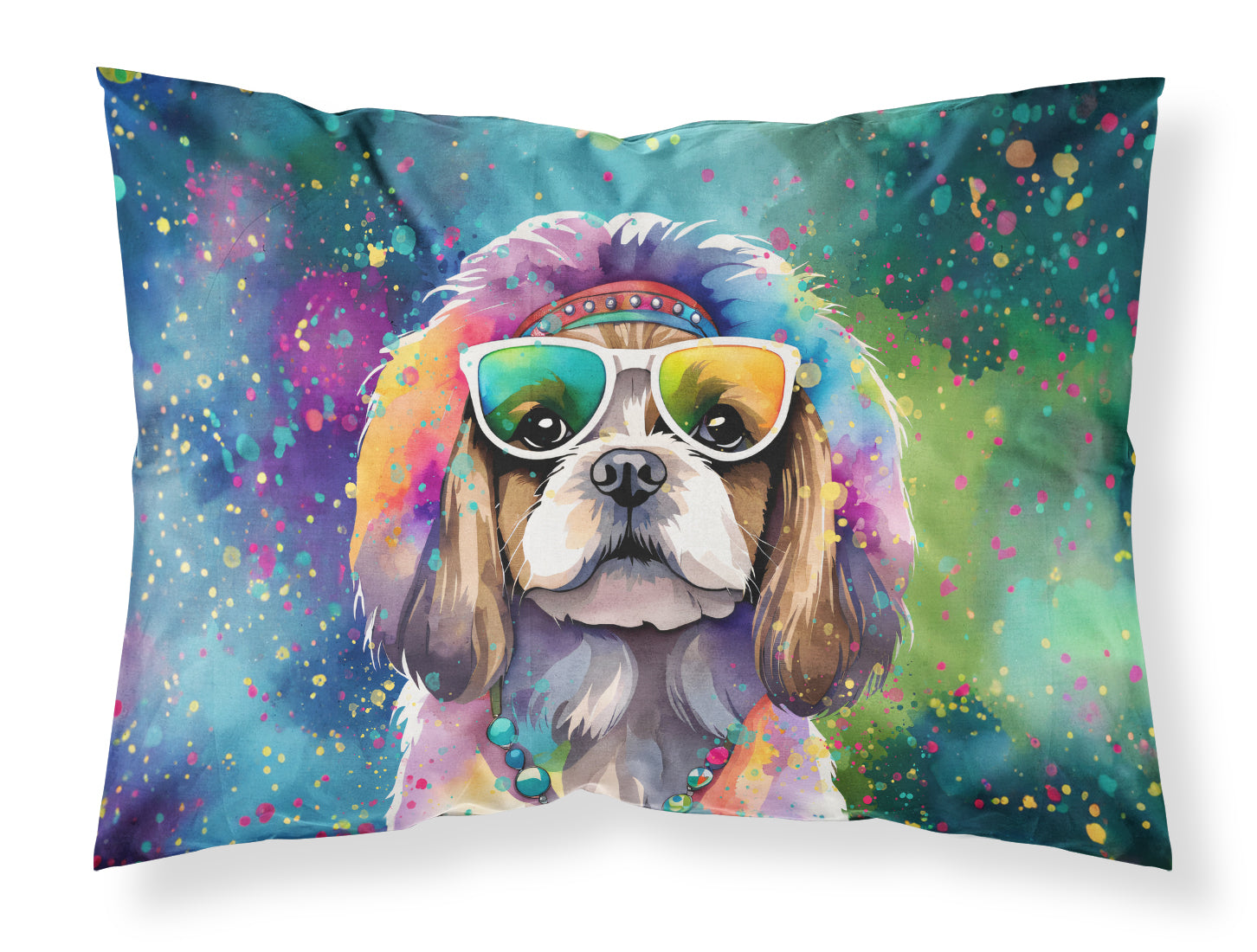Buy this Shih Tzu Hippie Dawg Standard Pillowcase