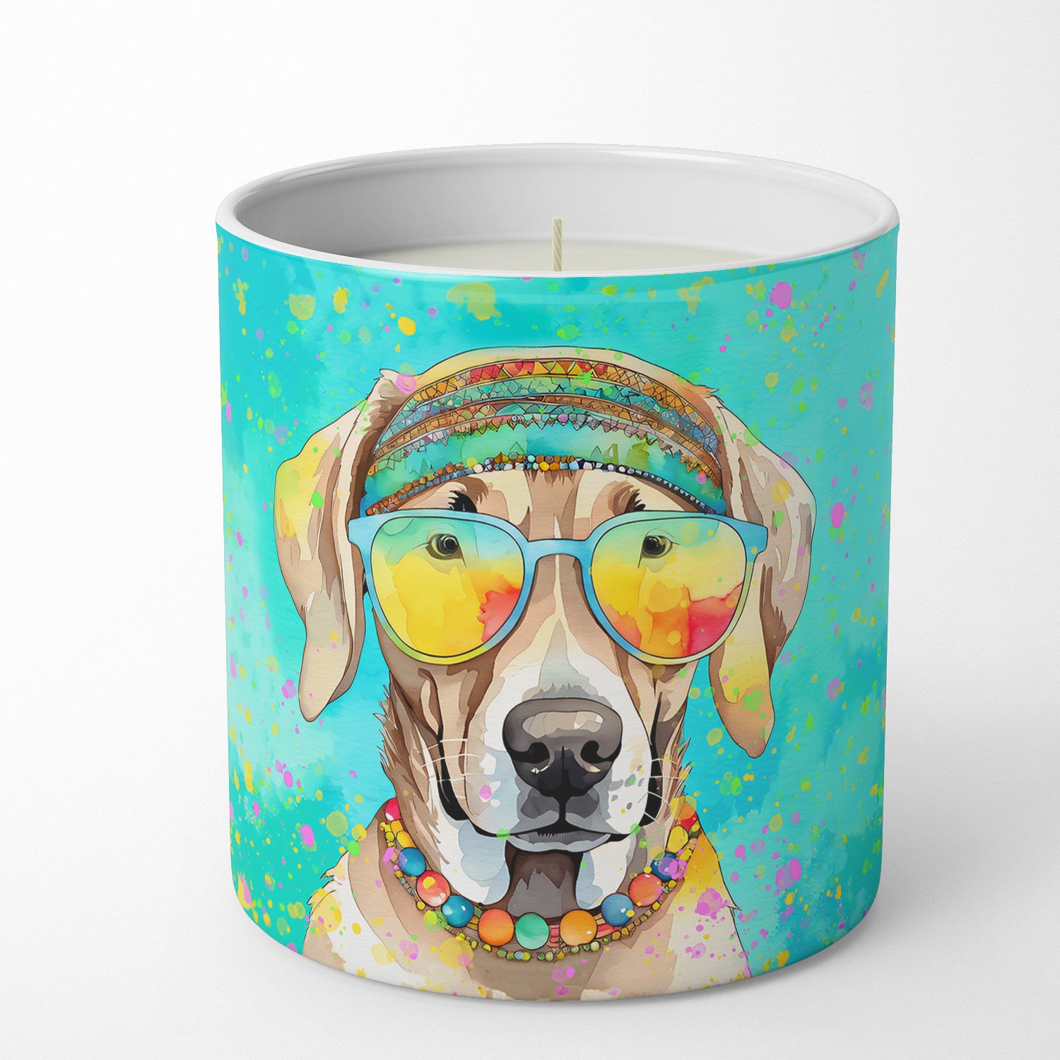 Buy this Weimaraner Hippie Dawg Decorative Soy Candle