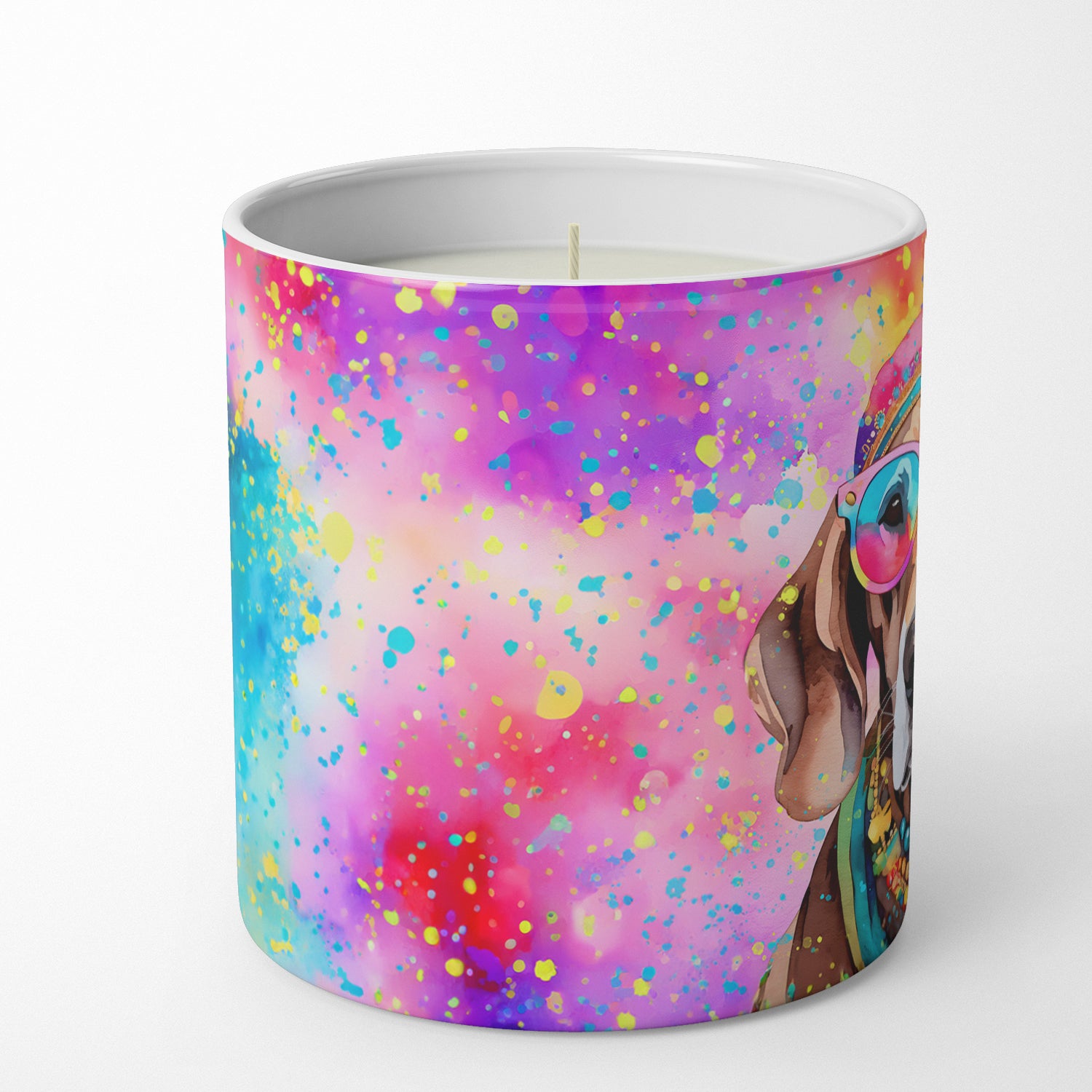 Weimaraner Hippie Dawg Decorative Soy Candle