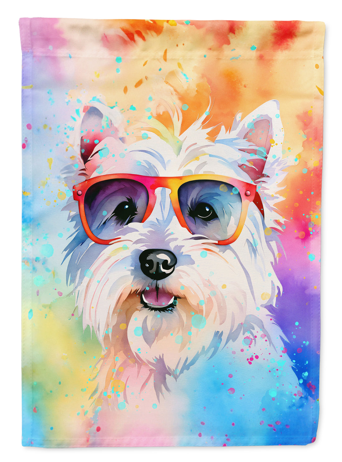 Buy this Westie Hippie Dawg House Flag