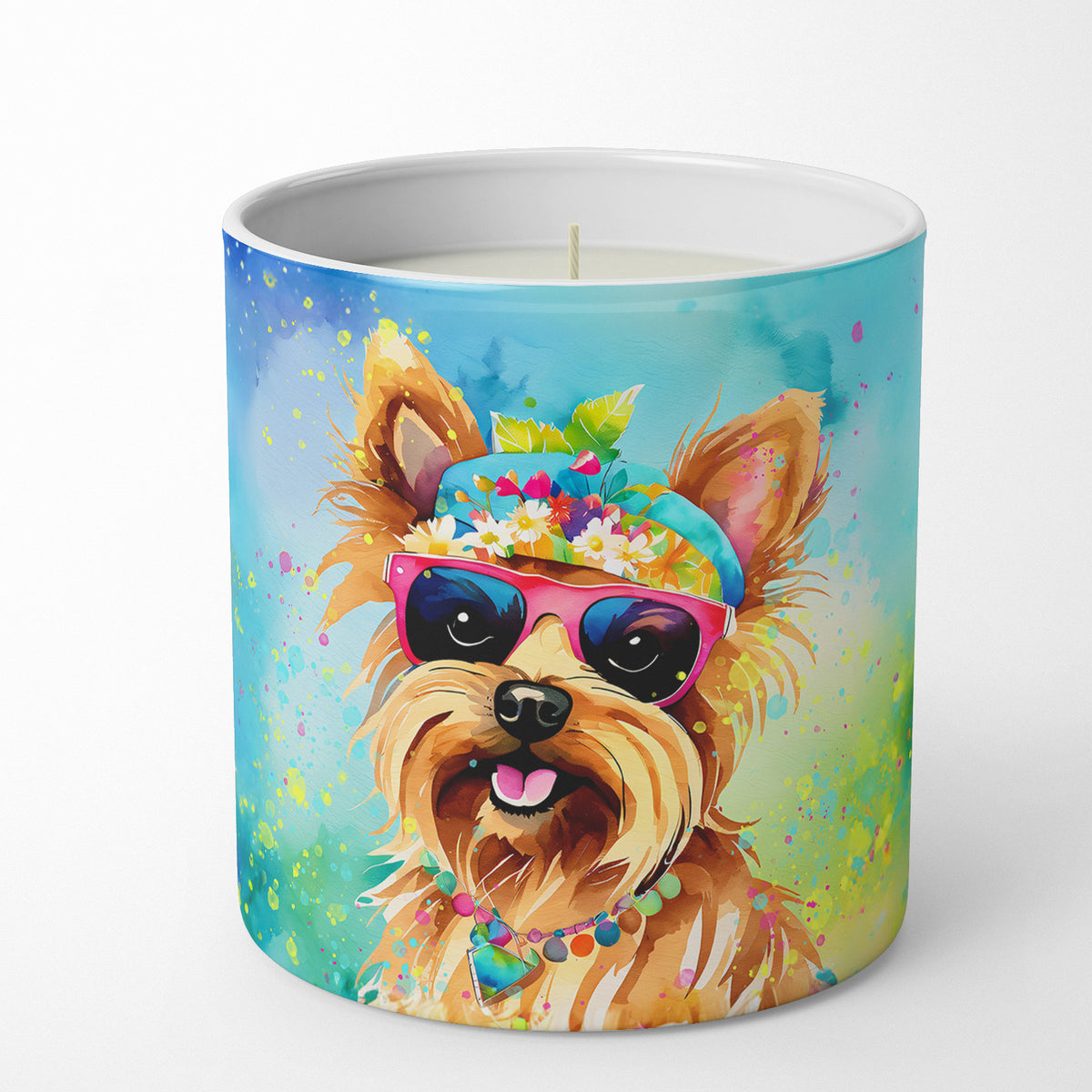 Buy this Yorkshire Terrier Hippie Dawg Decorative Soy Candle