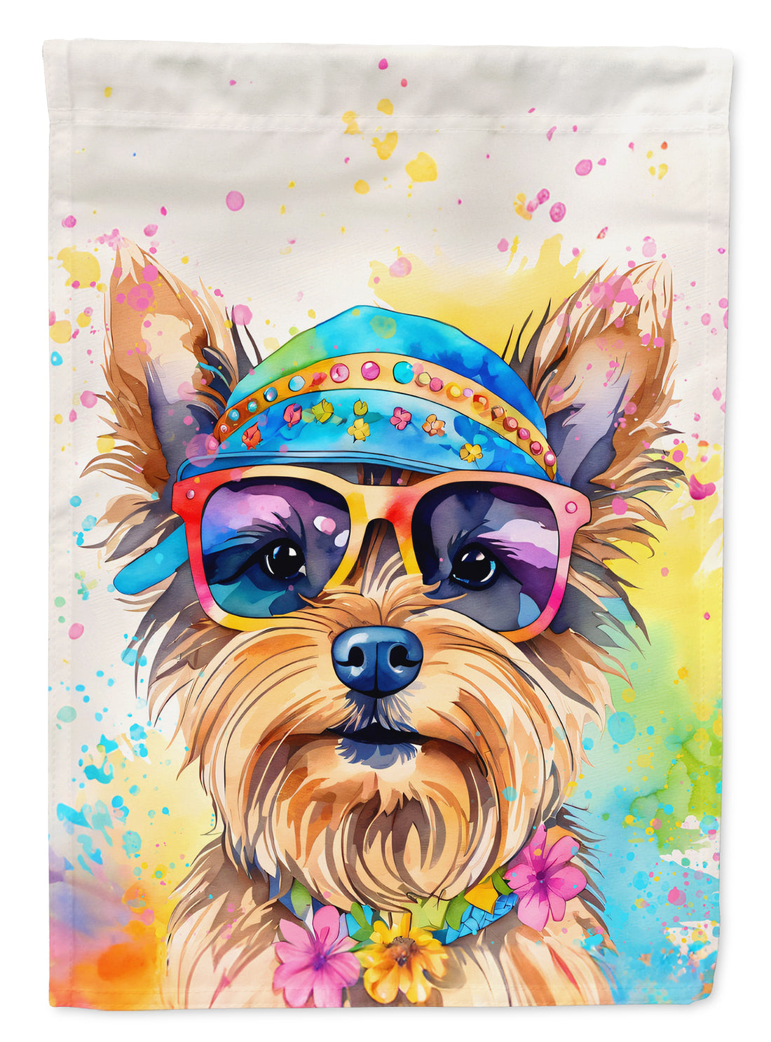 Buy this Yorkshire Terrier Hippie Dawg House Flag