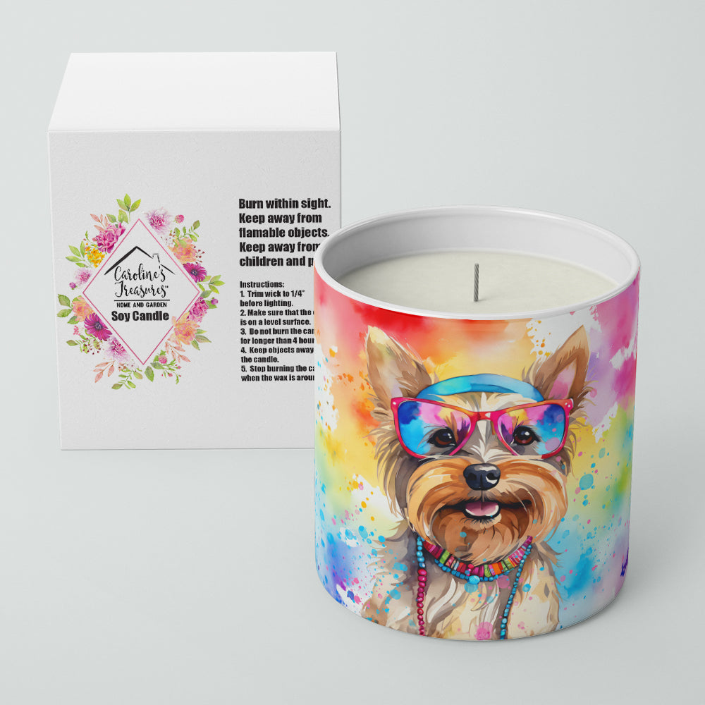 Yorkshire Terrier Hippie Dawg Decorative Soy Candle