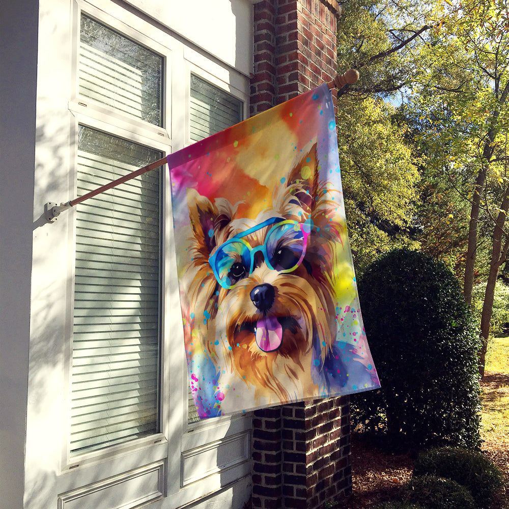 Buy this Yorkshire Terrier Hippie Dawg House Flag