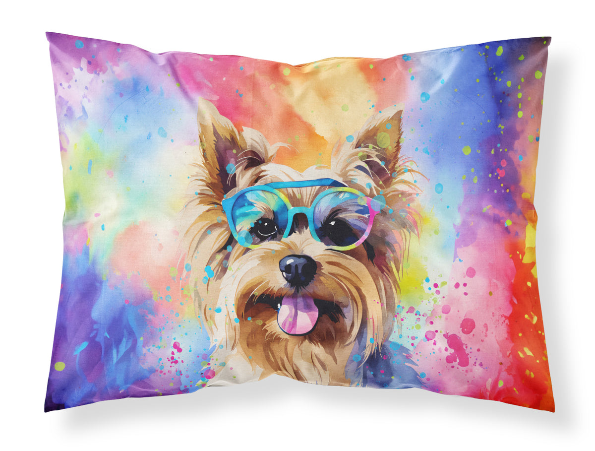 Buy this Yorkshire Terrier Hippie Dawg Standard Pillowcase